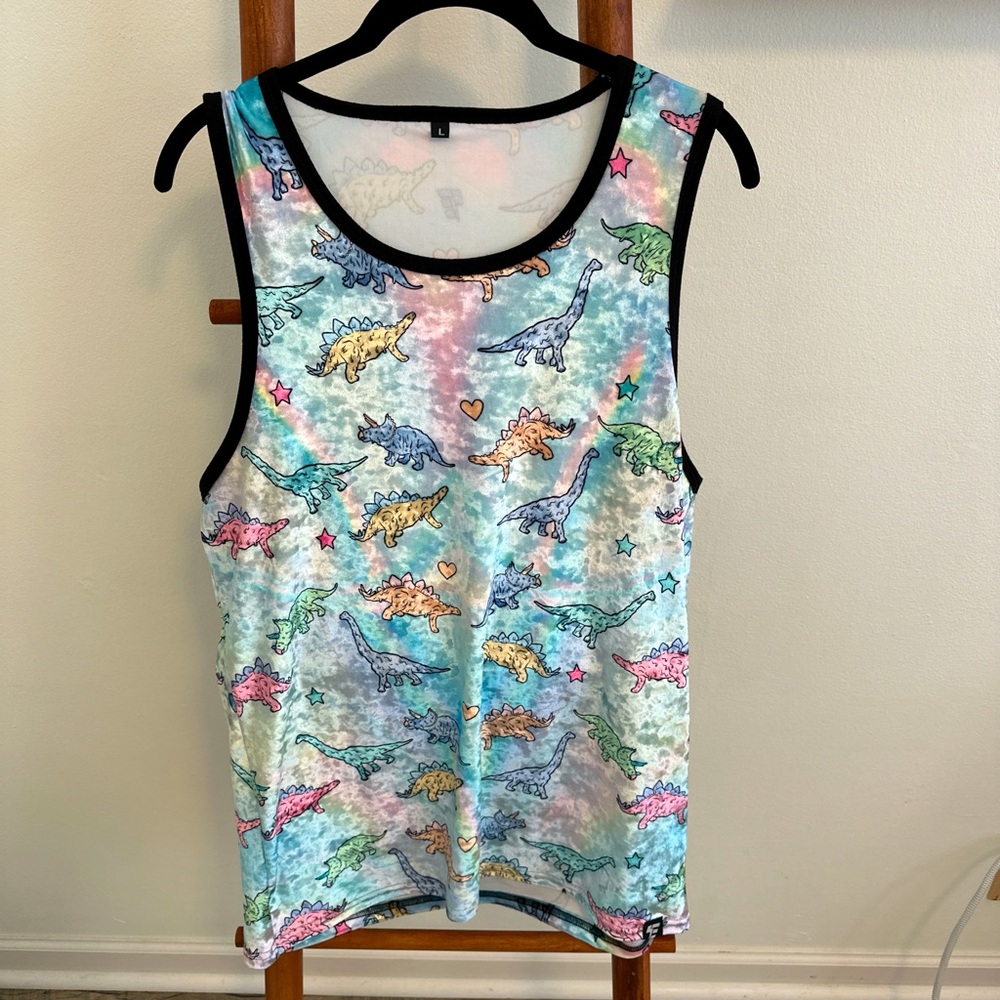 NWOT rainbow dino tank